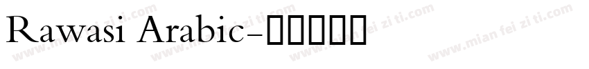 Rawasi Arabic字体转换